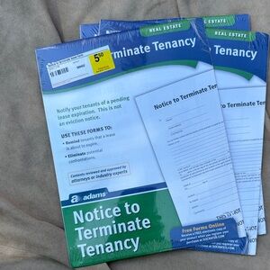 3 - Adams Real Estate Notice to Terminate Lease Tenancy Forms Kits
